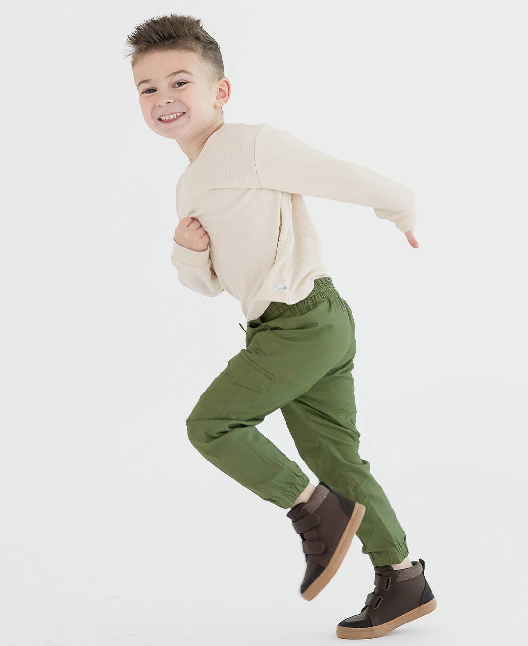 Olive Slim Cargo Joggers