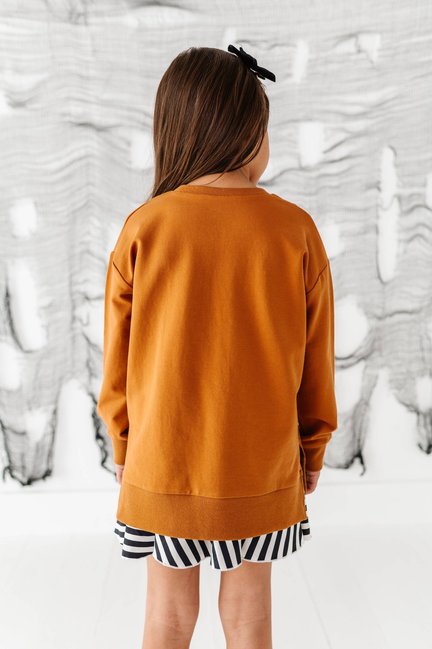 Striped Bow Sweatshirt