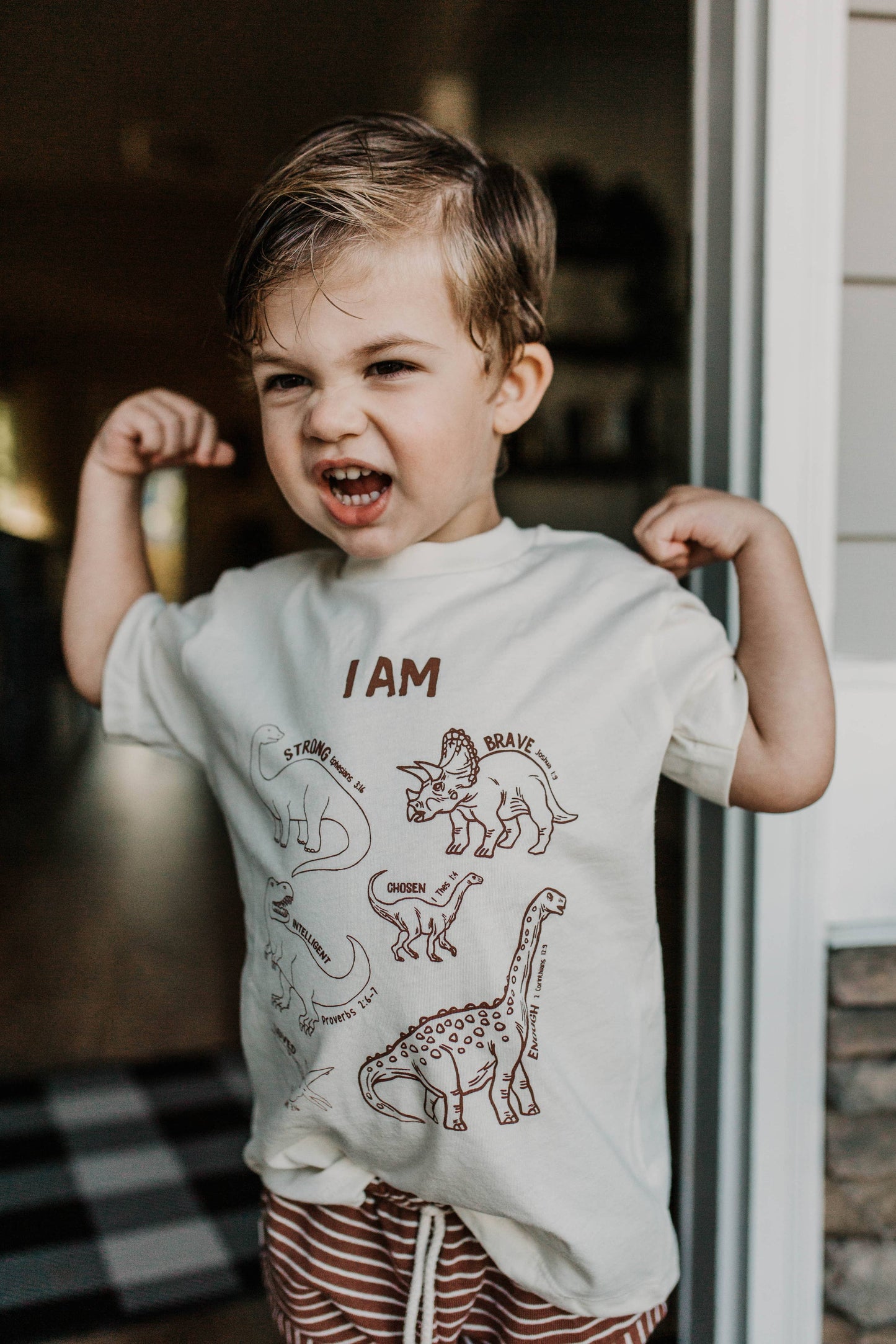 Dinosaur Affirmation TShirt|Mocha