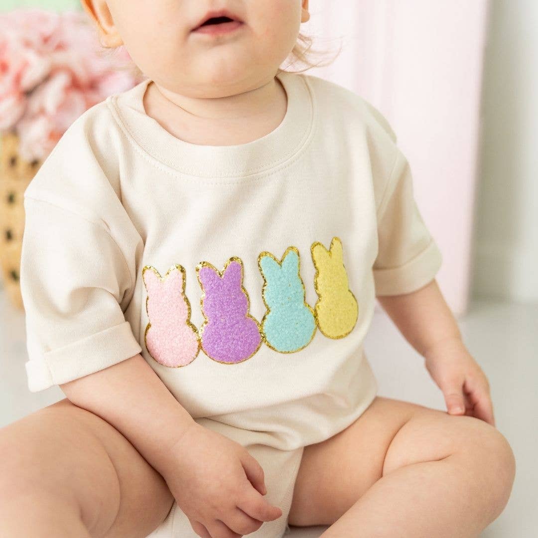 Easter Peeps Patch Romper