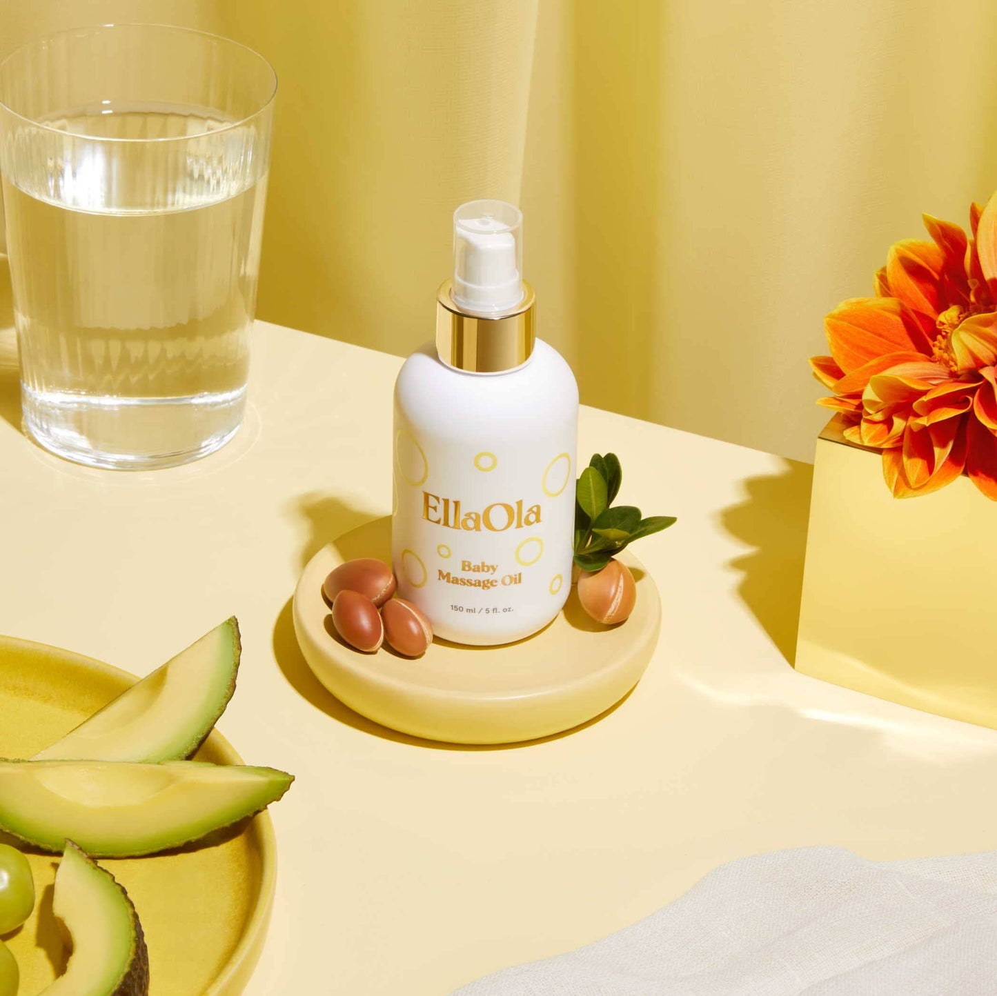 EllaOla 100% USDA Organic Baby Massage Oil