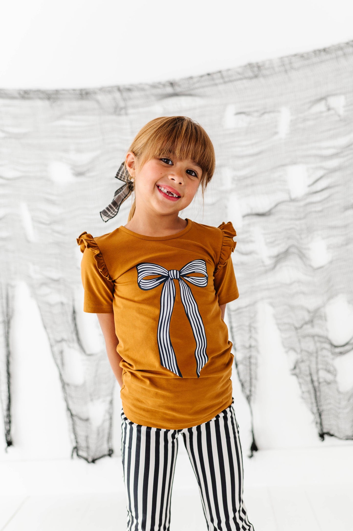 Striped Bow Top