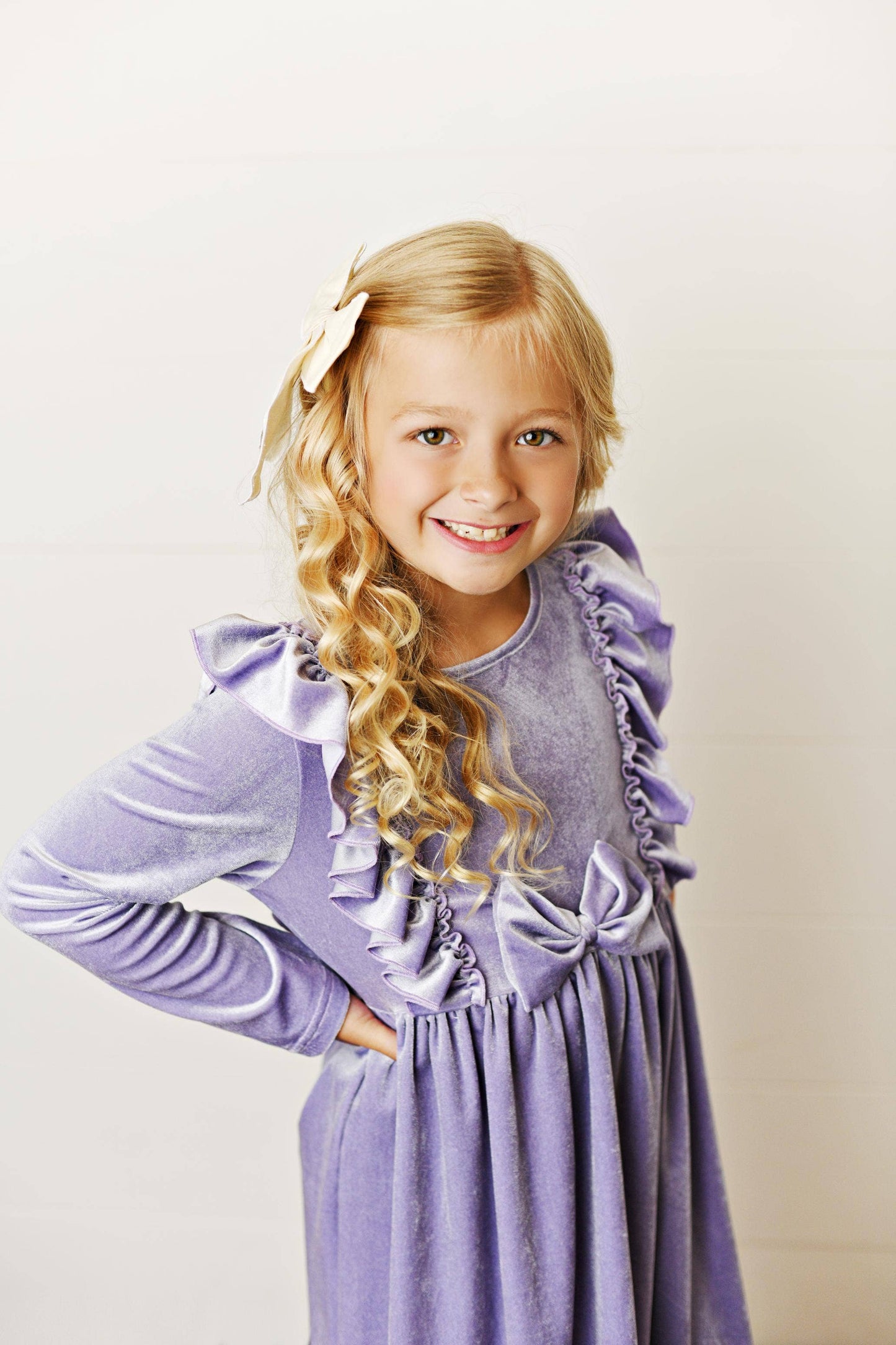 Lavender Velvet Dress