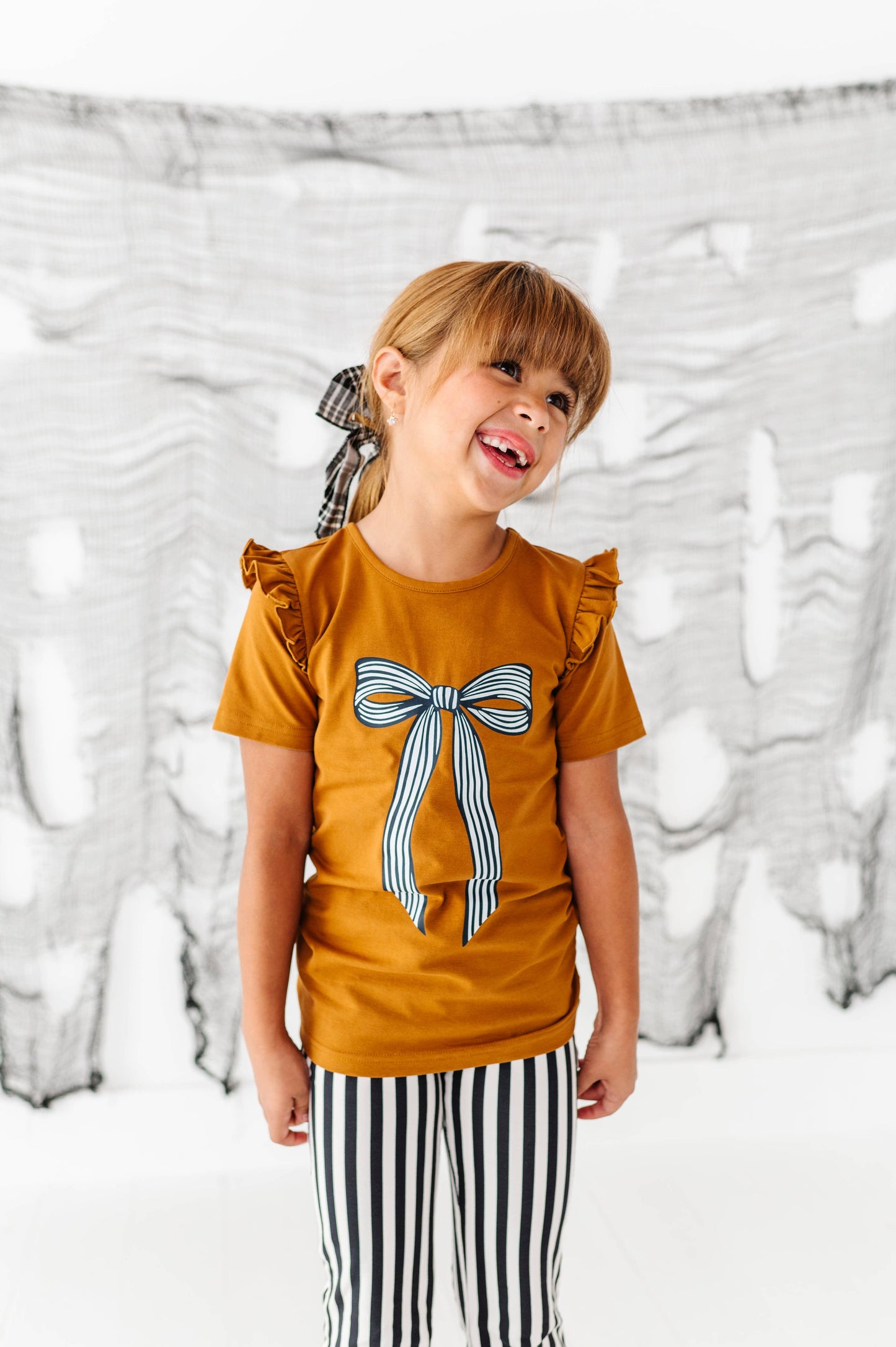 Striped Bow Top