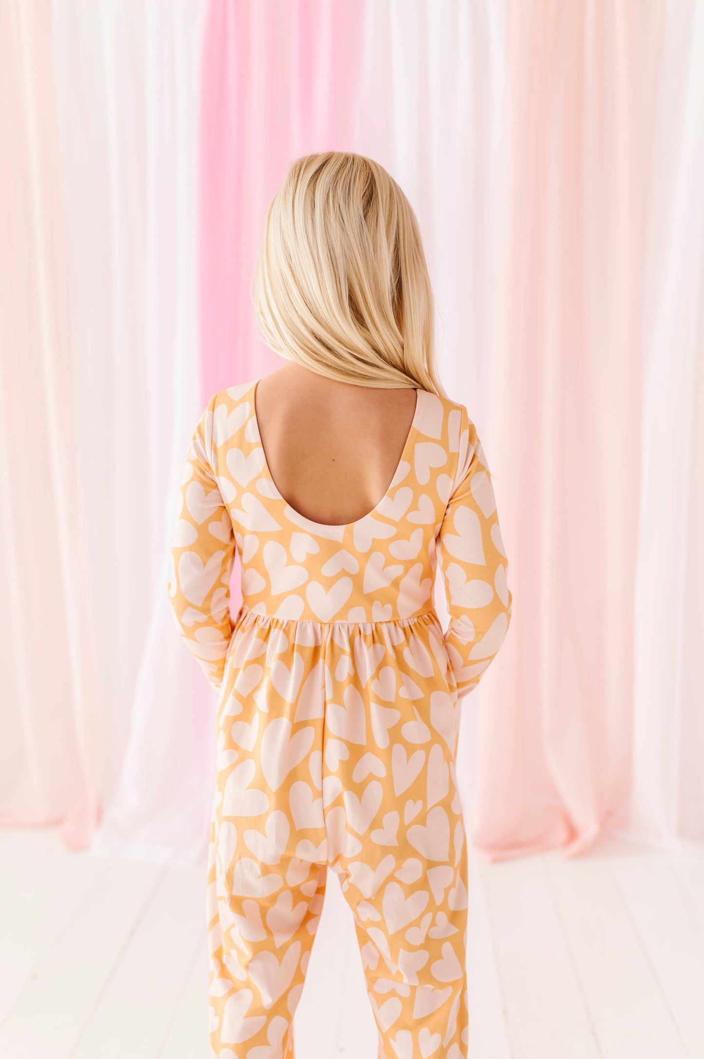 Yellow Hearts Romper