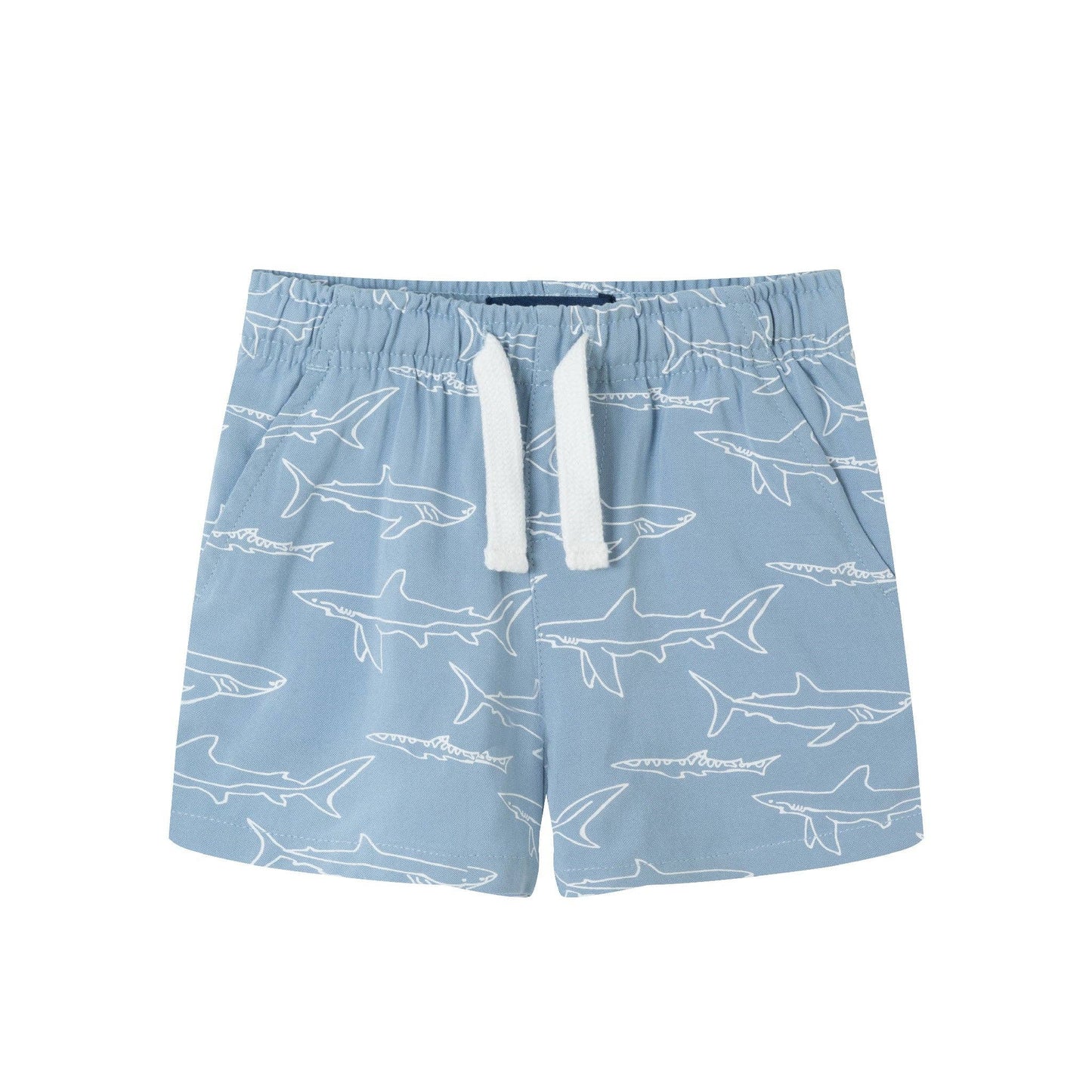 Shark Print Buttondown Set | Blue