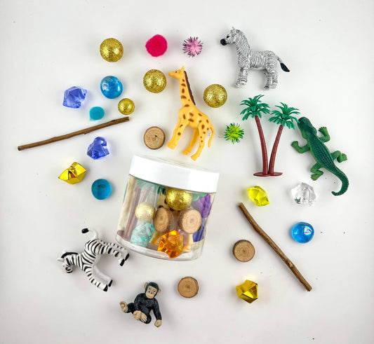 Art of Dough |Zoo Sensory Jar