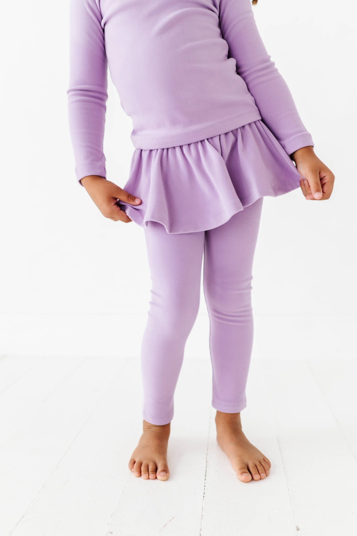 Girl Power | Periwinkle Fleece Skirted SET