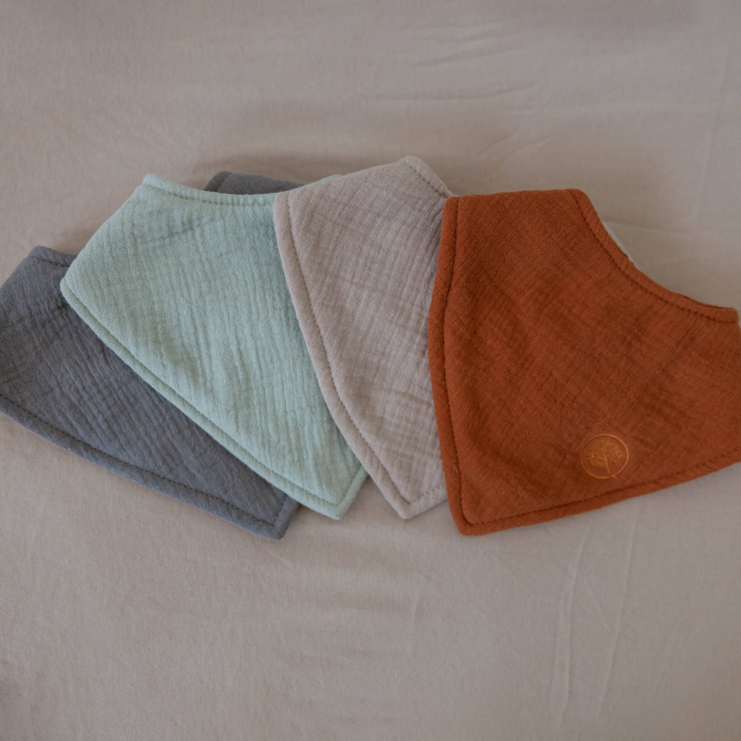 Pebble Muslin Bandana Bibs Set (4 pack)