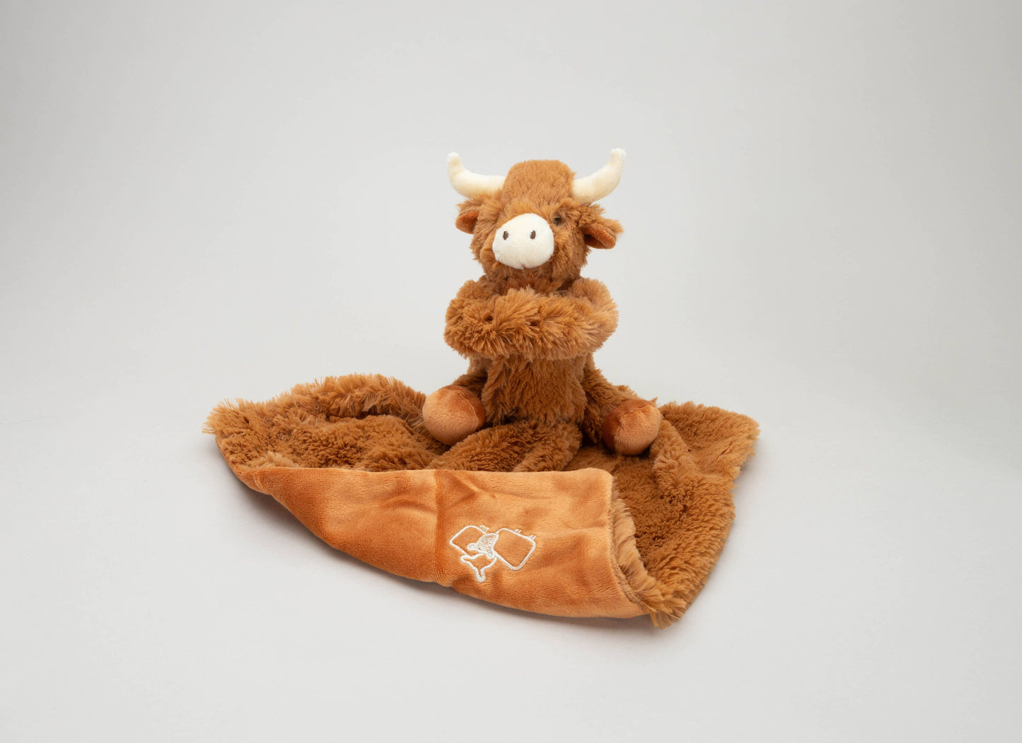 Highland Cow Baby Soft Toy Soother Comforter