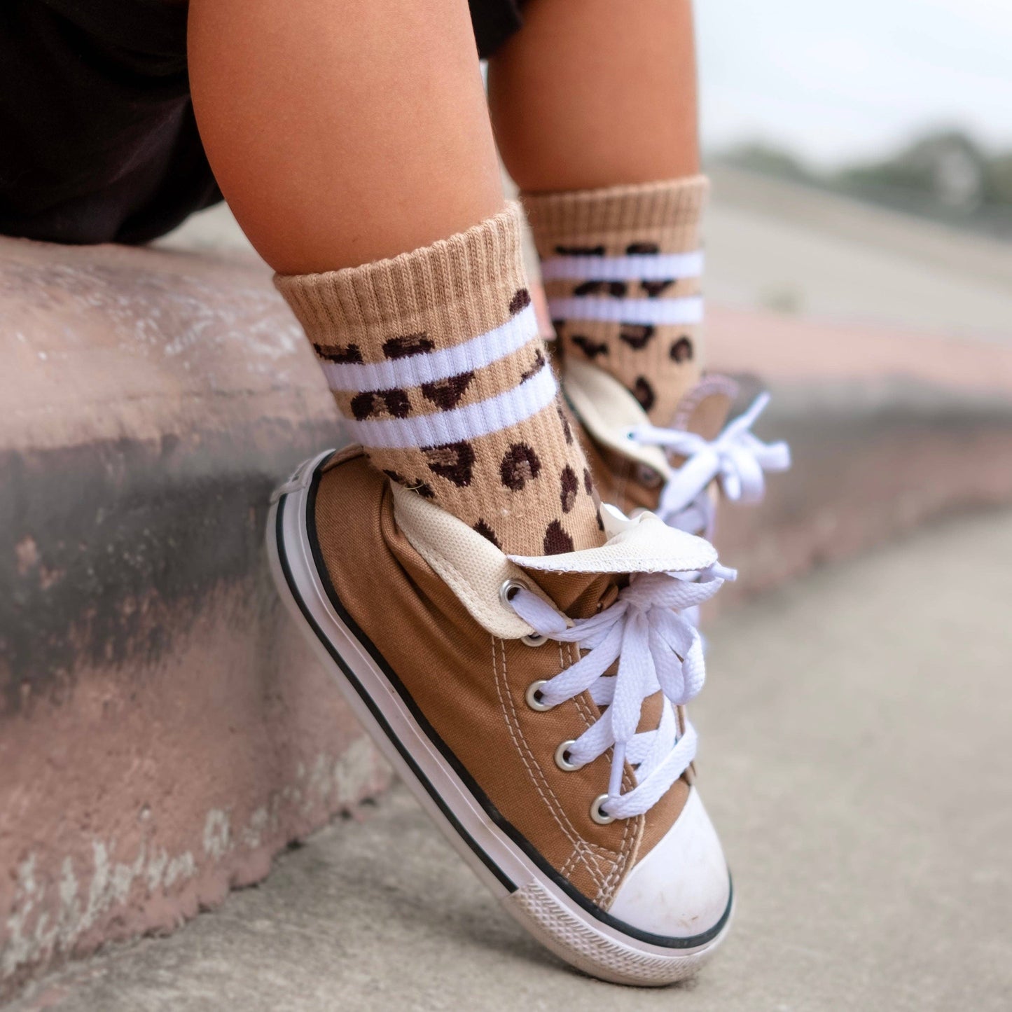 Wild Child Cheetah Socks