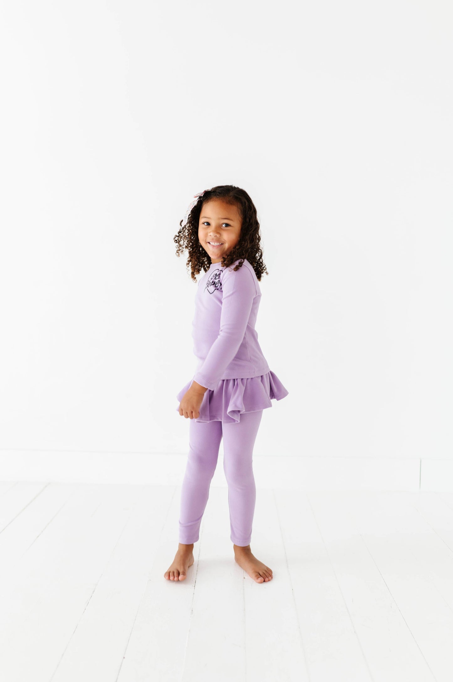Girl Power | Periwinkle Fleece Skirted SET
