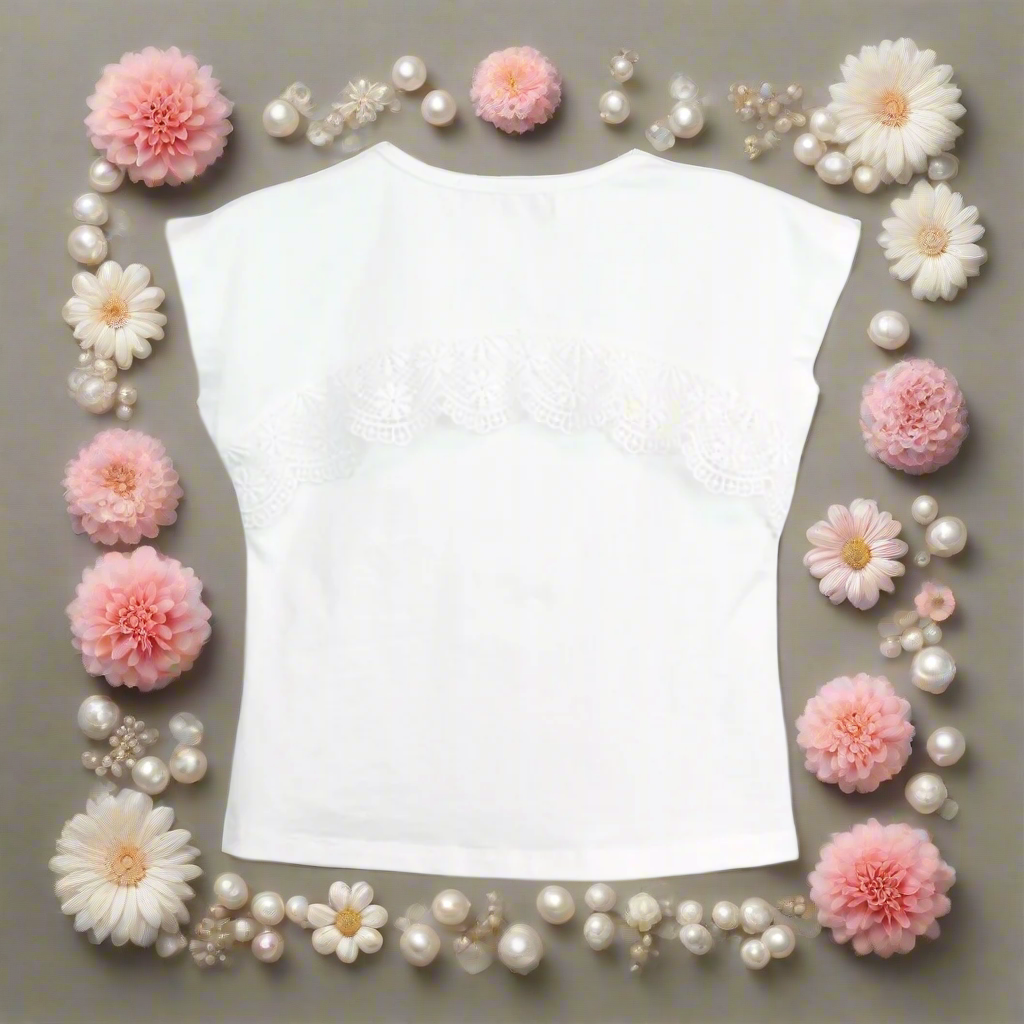 Pearl Tee w/ Lace Back