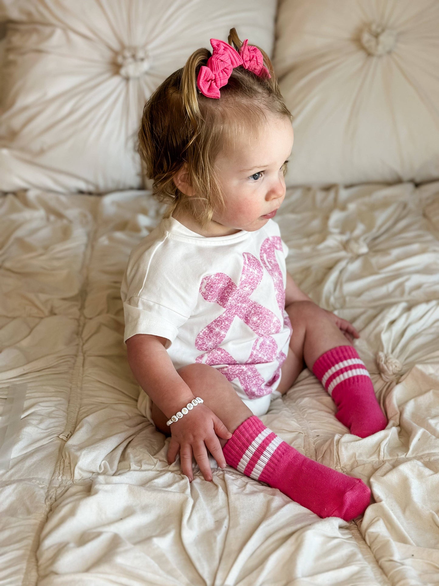 Retro Socks | Hot Pink