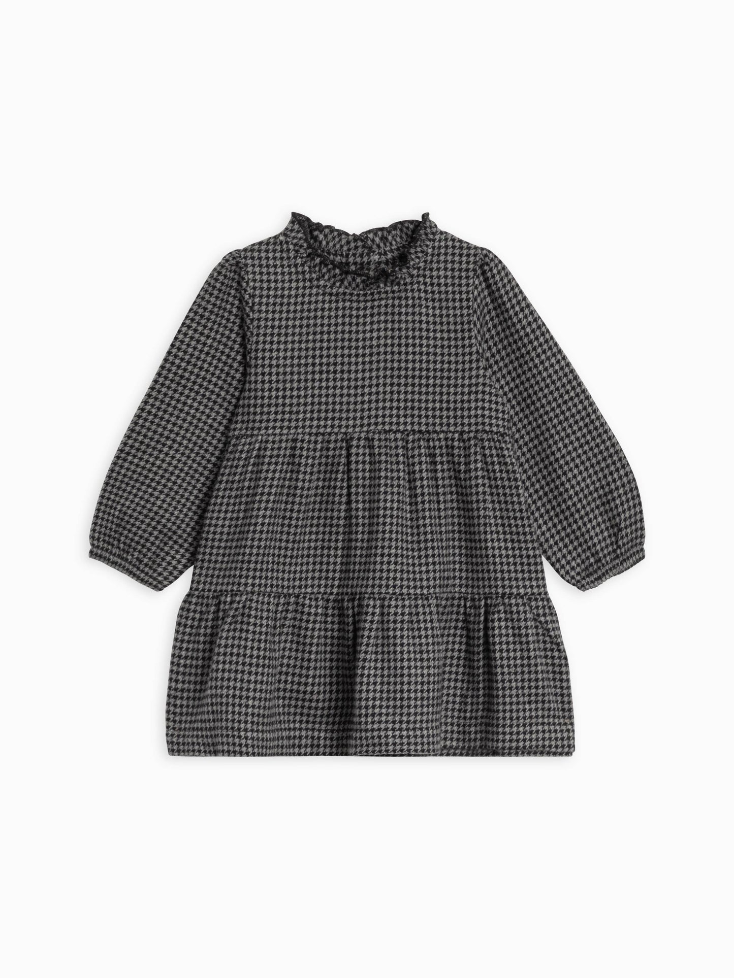 Neela Flannel Dress - Houndstooth