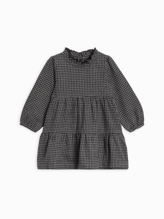 Neela Flannel Dress - Houndstooth