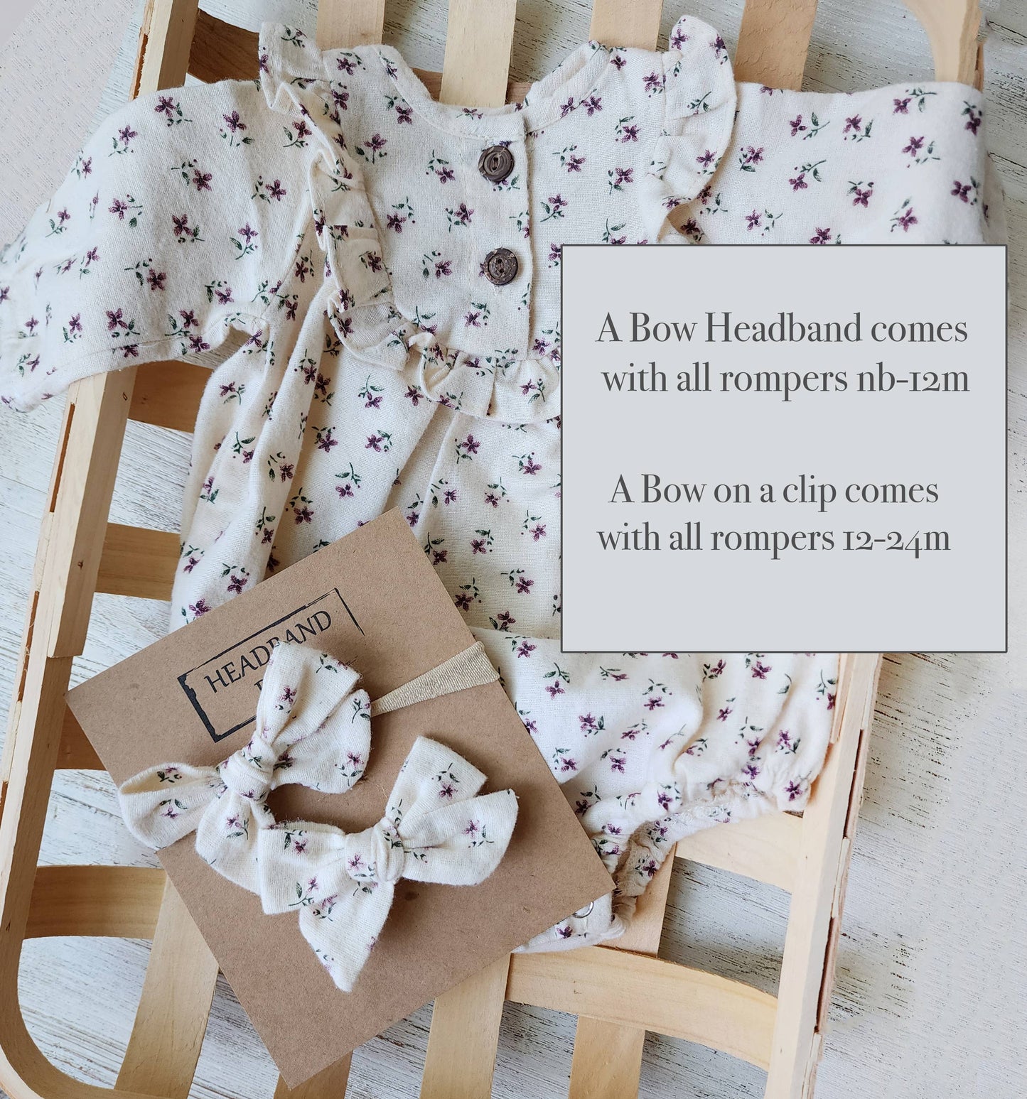 Claudia Bubble Romper Ruffle w/Bow