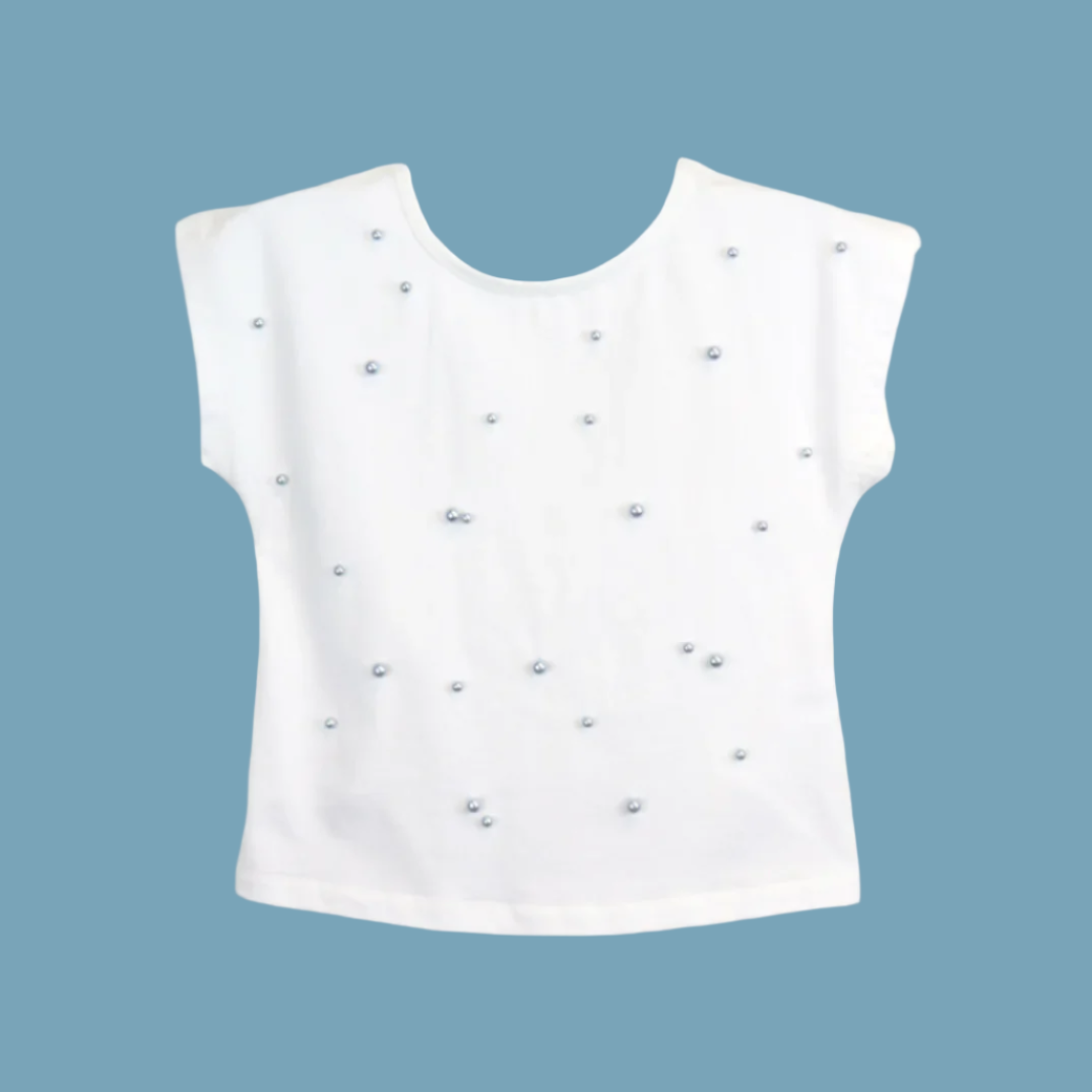 Pearl Tee w/ Lace Back