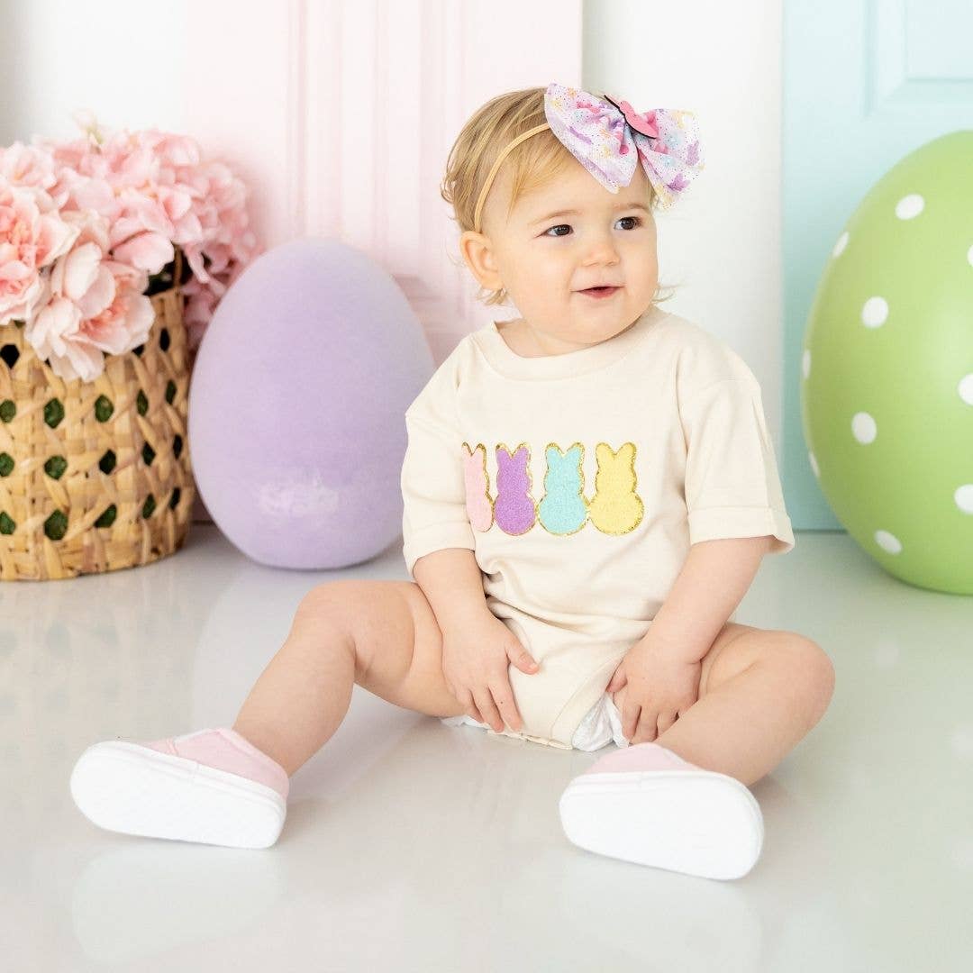 Easter Peeps Patch Romper