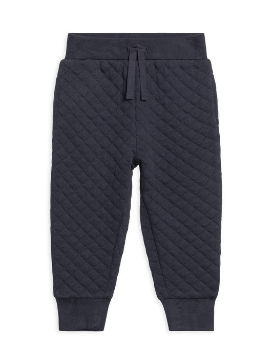 Hoyt Quilted Jacquard Jogger Navy