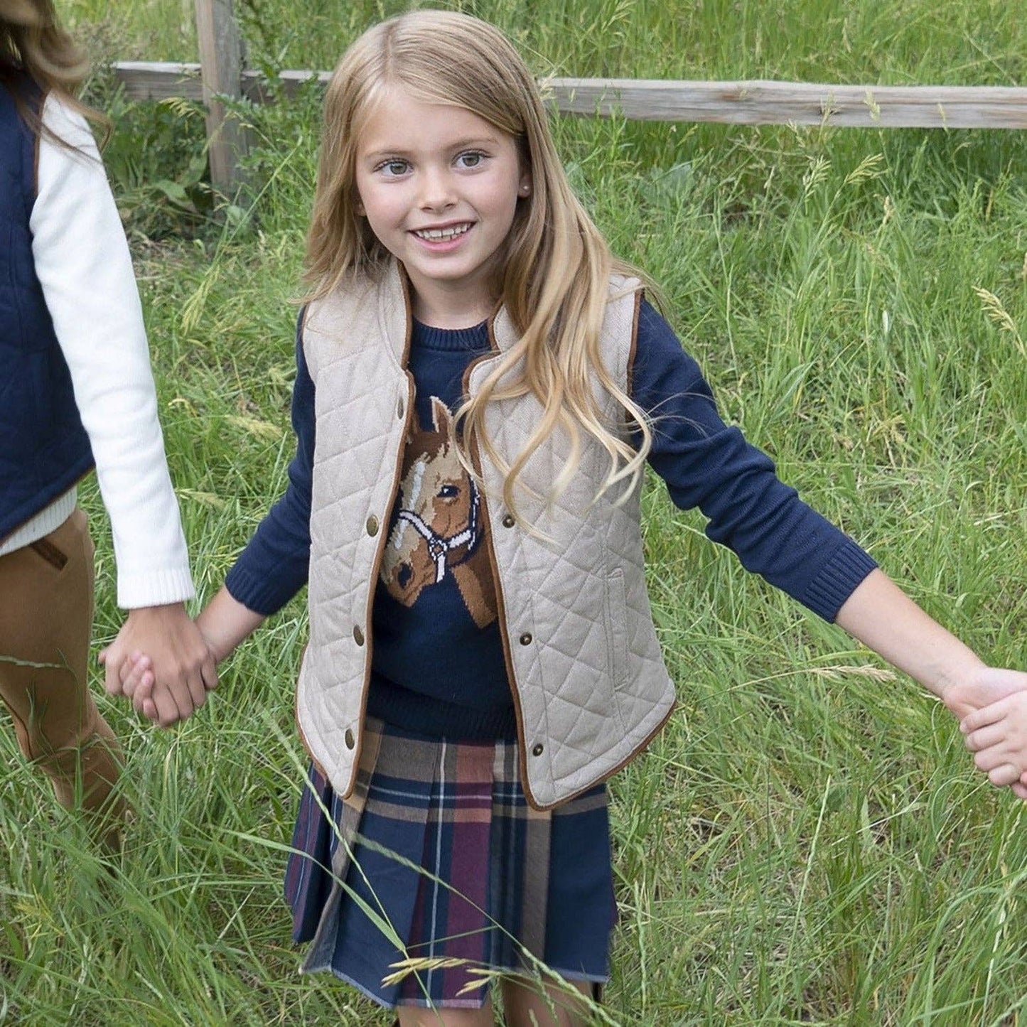 Organic Pleated Skirt with Buckle Detail