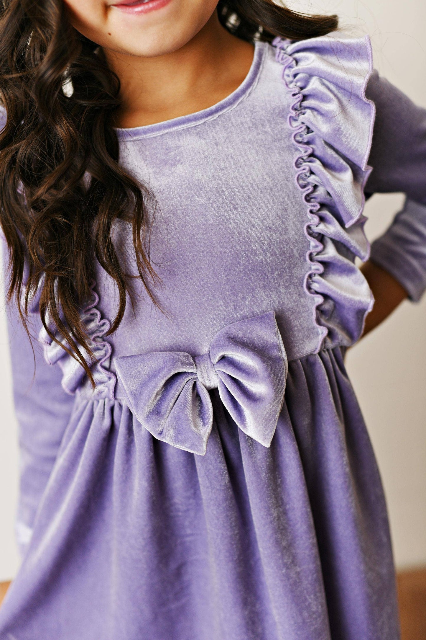 Lavender Velvet Dress