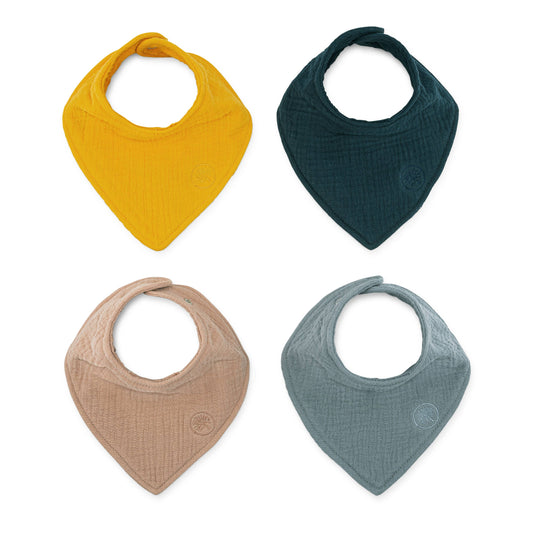 Dune Muslin Bandana Bibs Set (4 Pack)