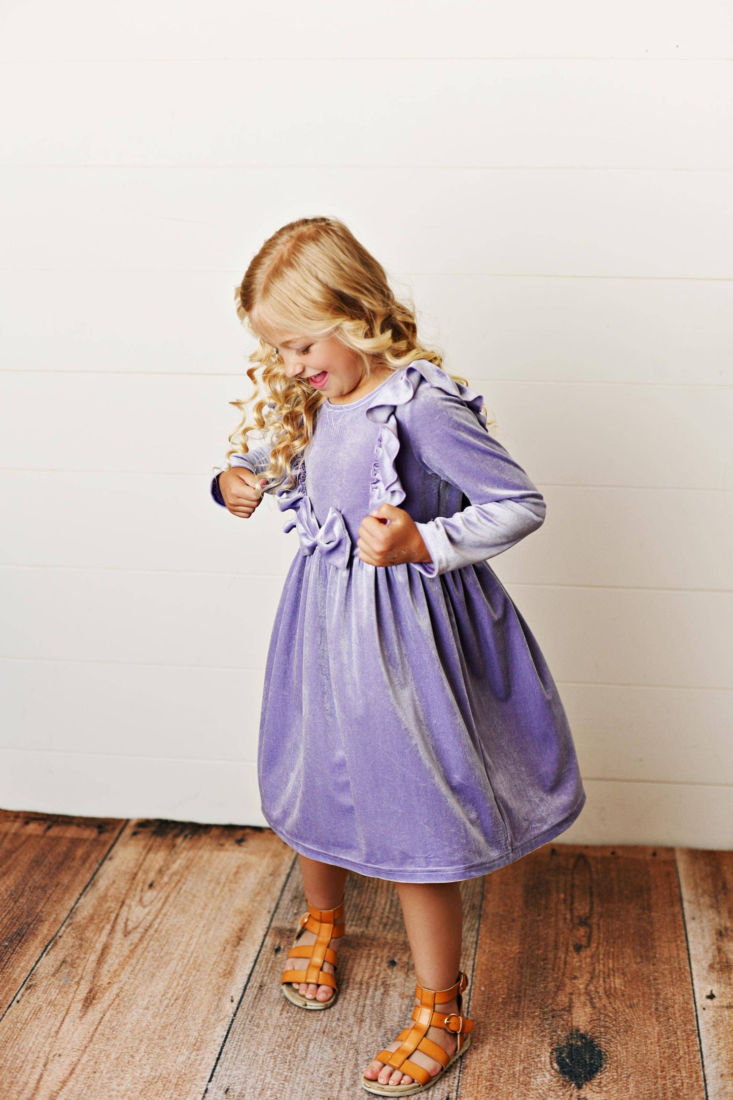 Lavender Velvet Dress