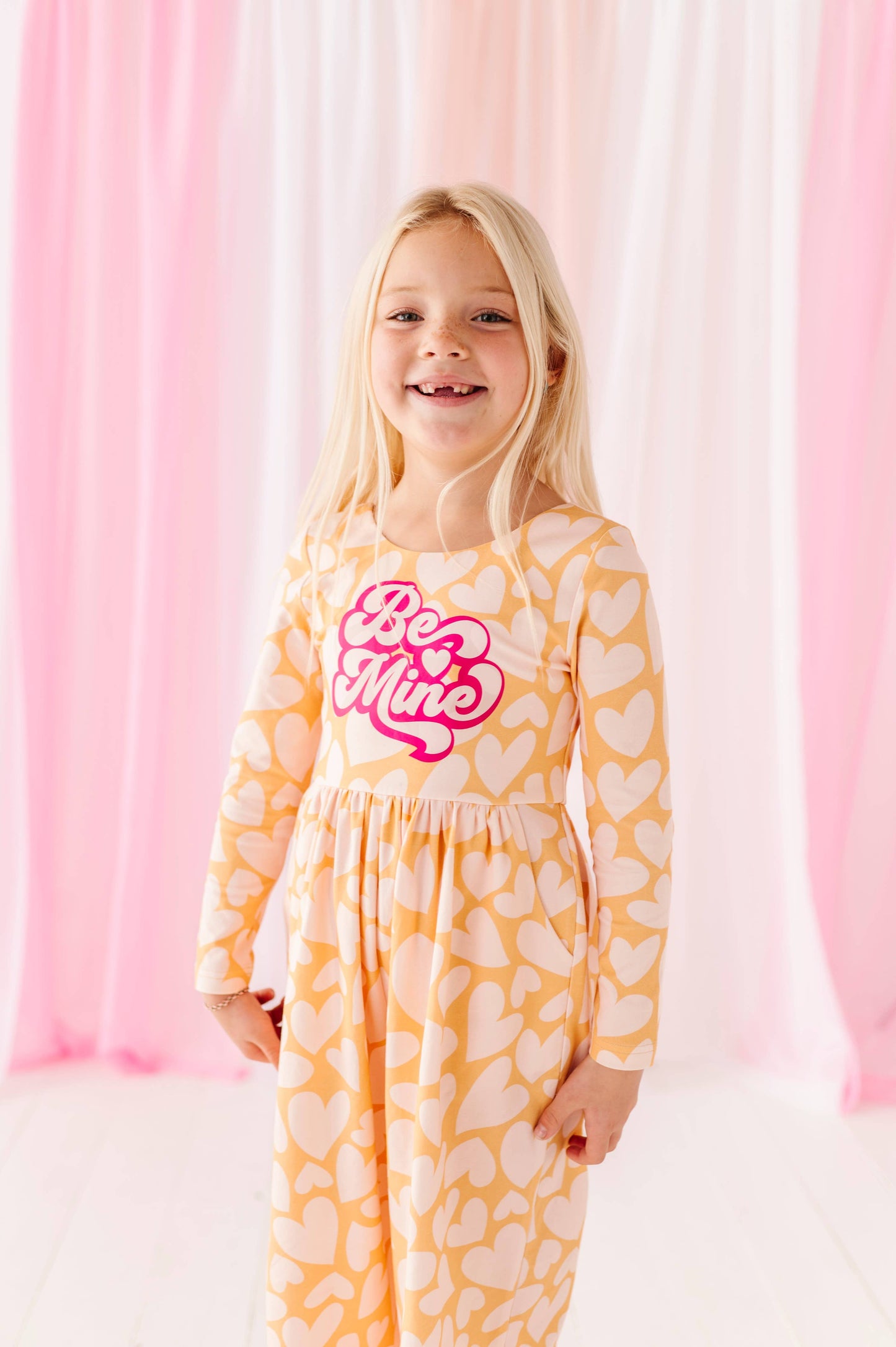 Yellow Hearts Romper