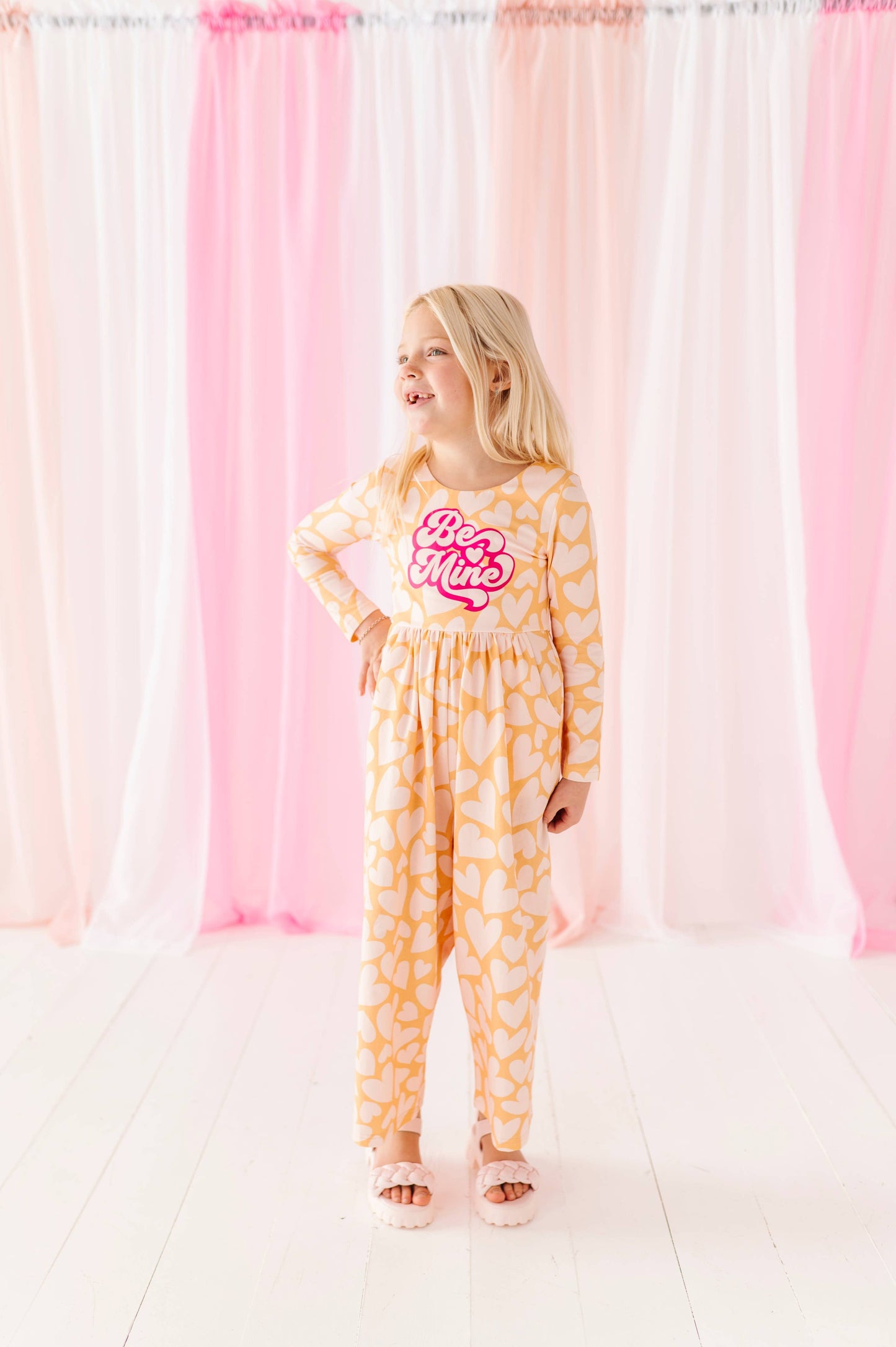 Yellow Hearts Romper