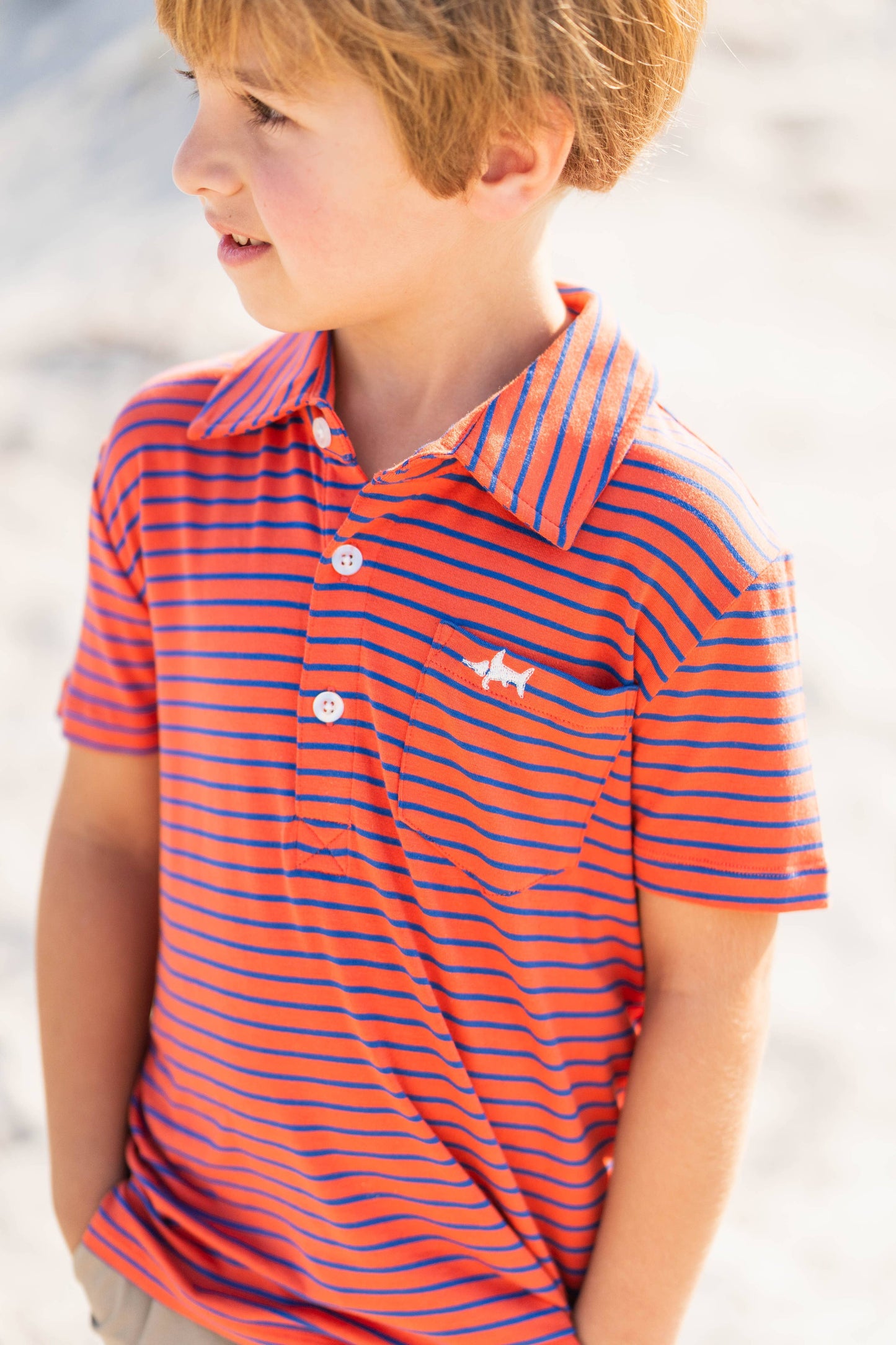 Banks Polo- Orange/Blue