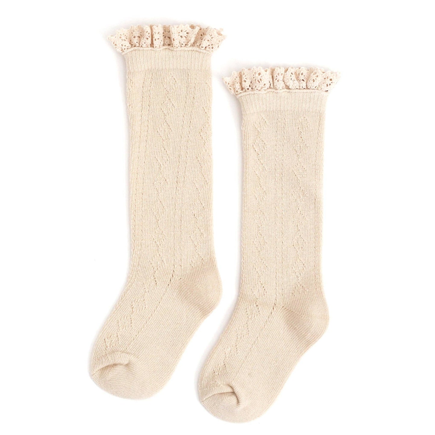 Vanilla Lace High Knee Socks