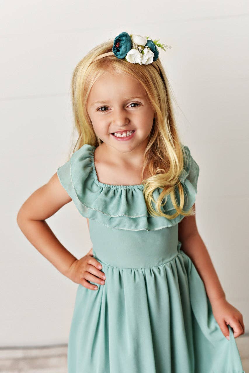 Ruffle Mint Dress