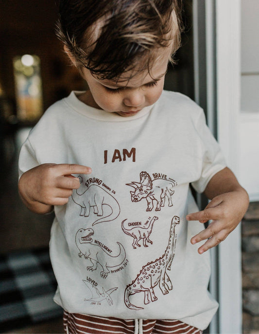 Dinosaur Affirmation TShirt|Mocha
