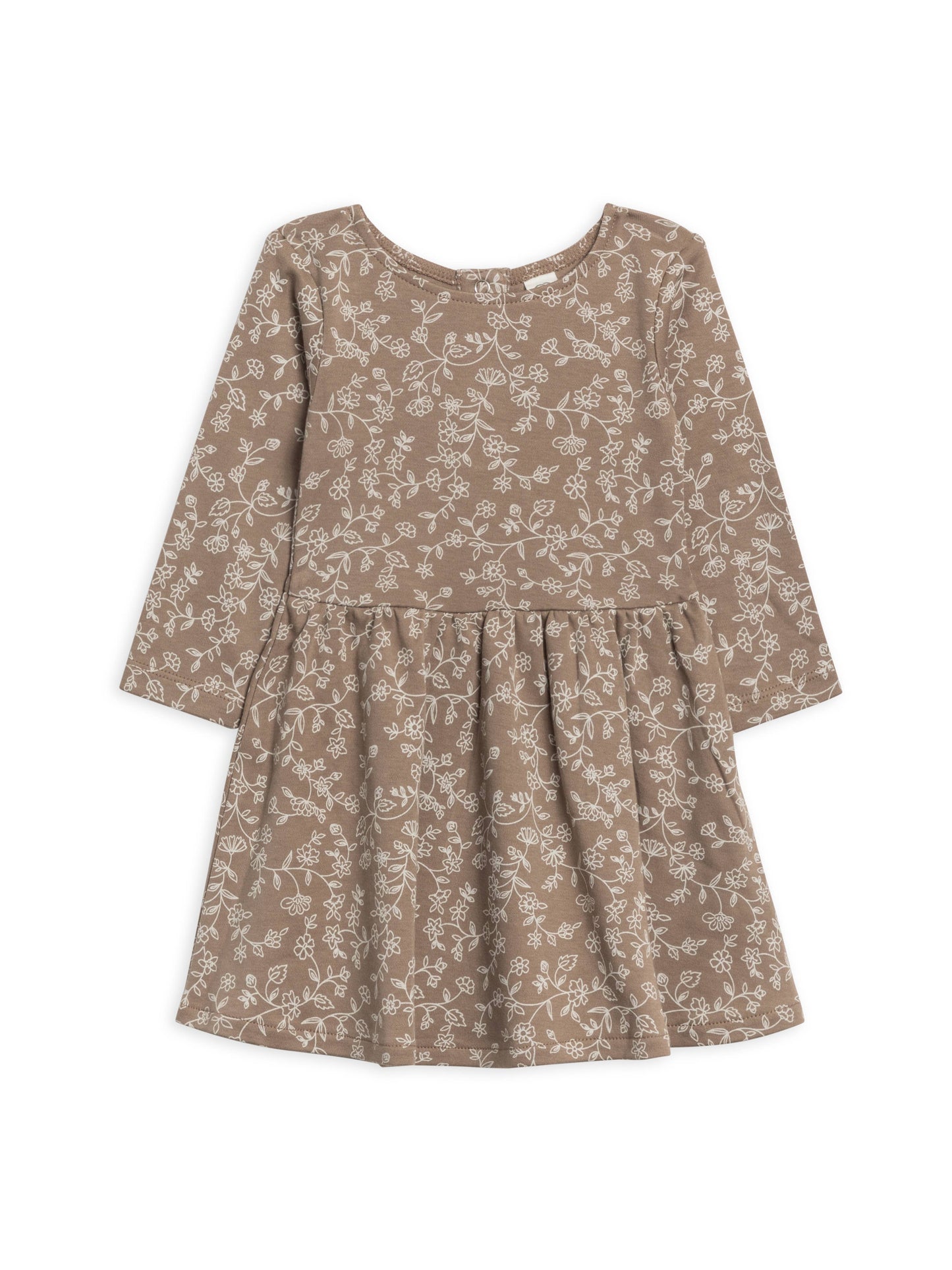 Floral Long Sleeve Stella Dress |Taupe