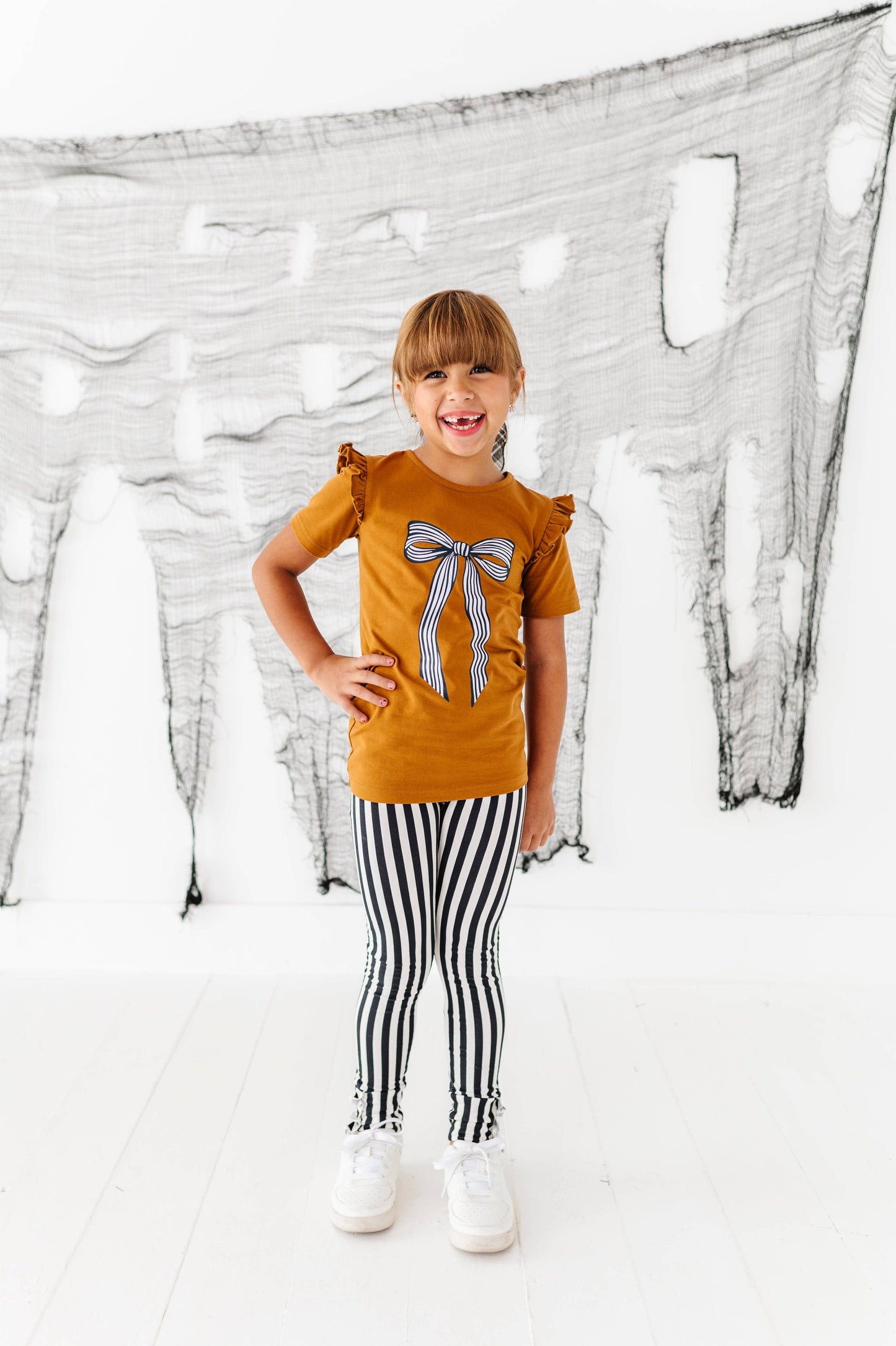 Striped Bow Top