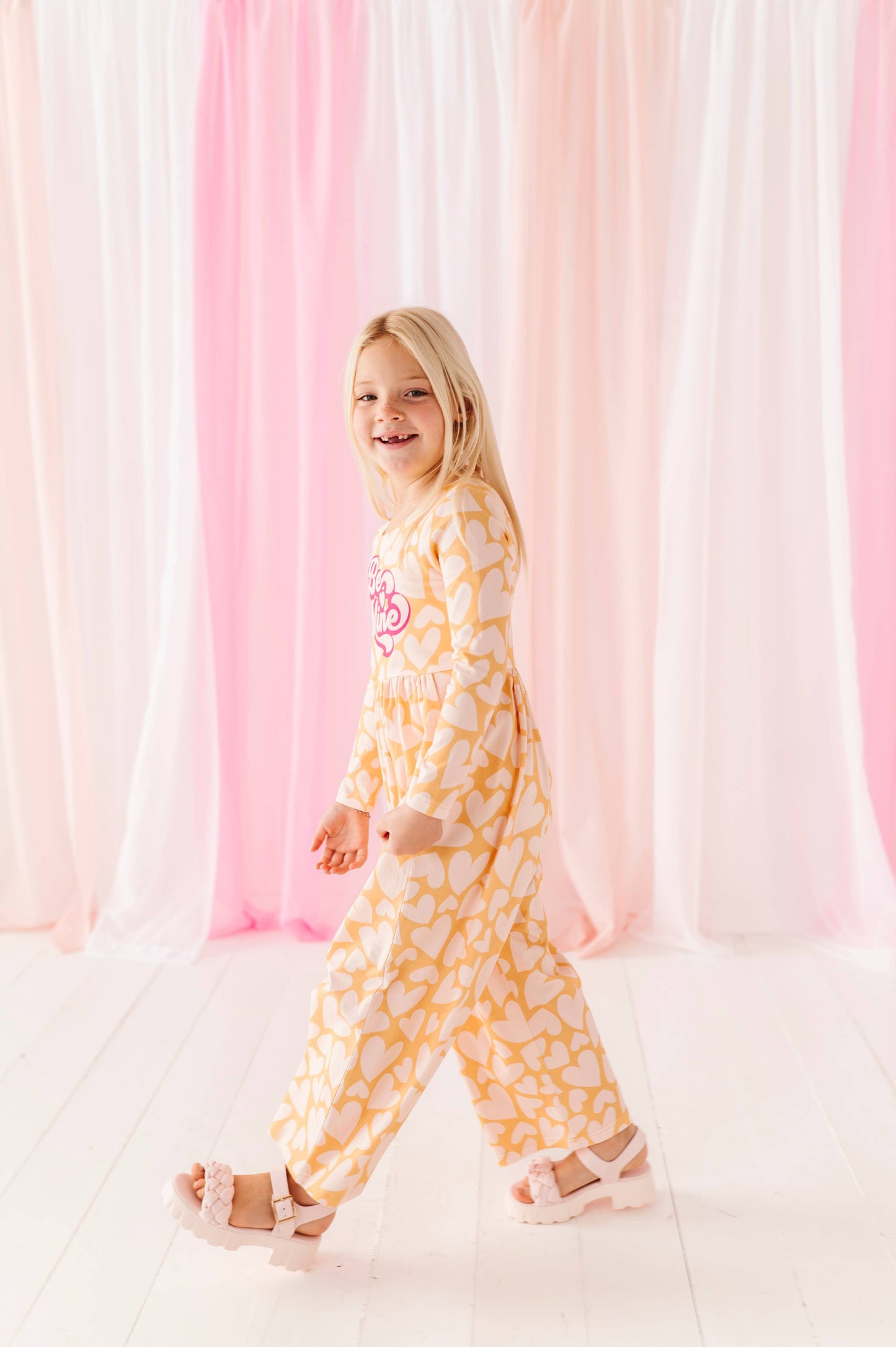 Yellow Hearts Romper