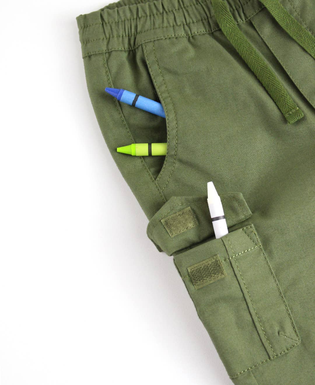 Olive Slim Cargo Joggers