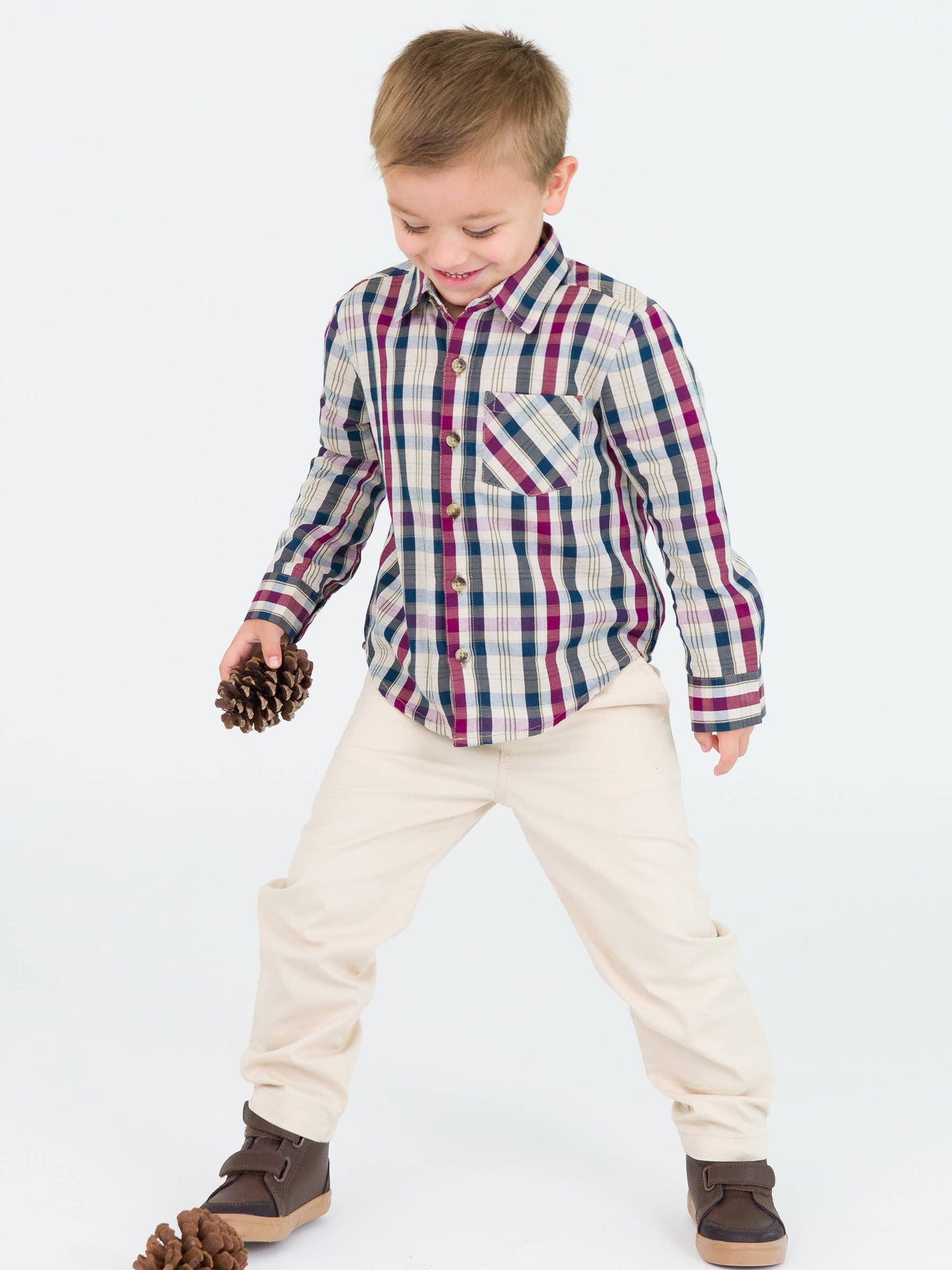 Rowan Plaid Button Down Shirt