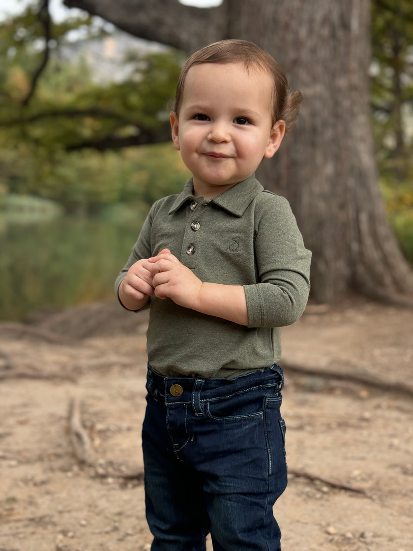 Seymour Pique Polo Onesie