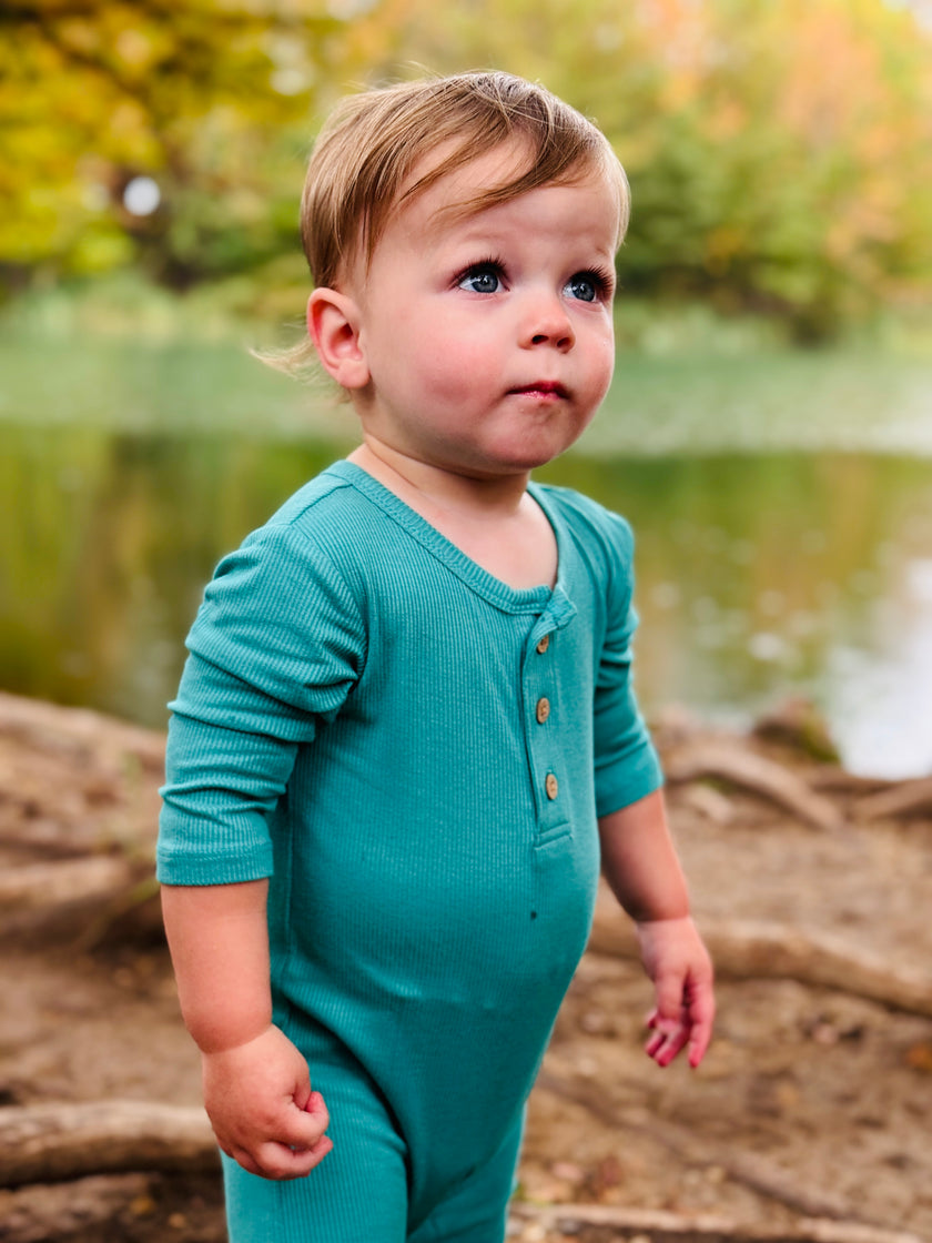 Mason Ribbed Romper Solid