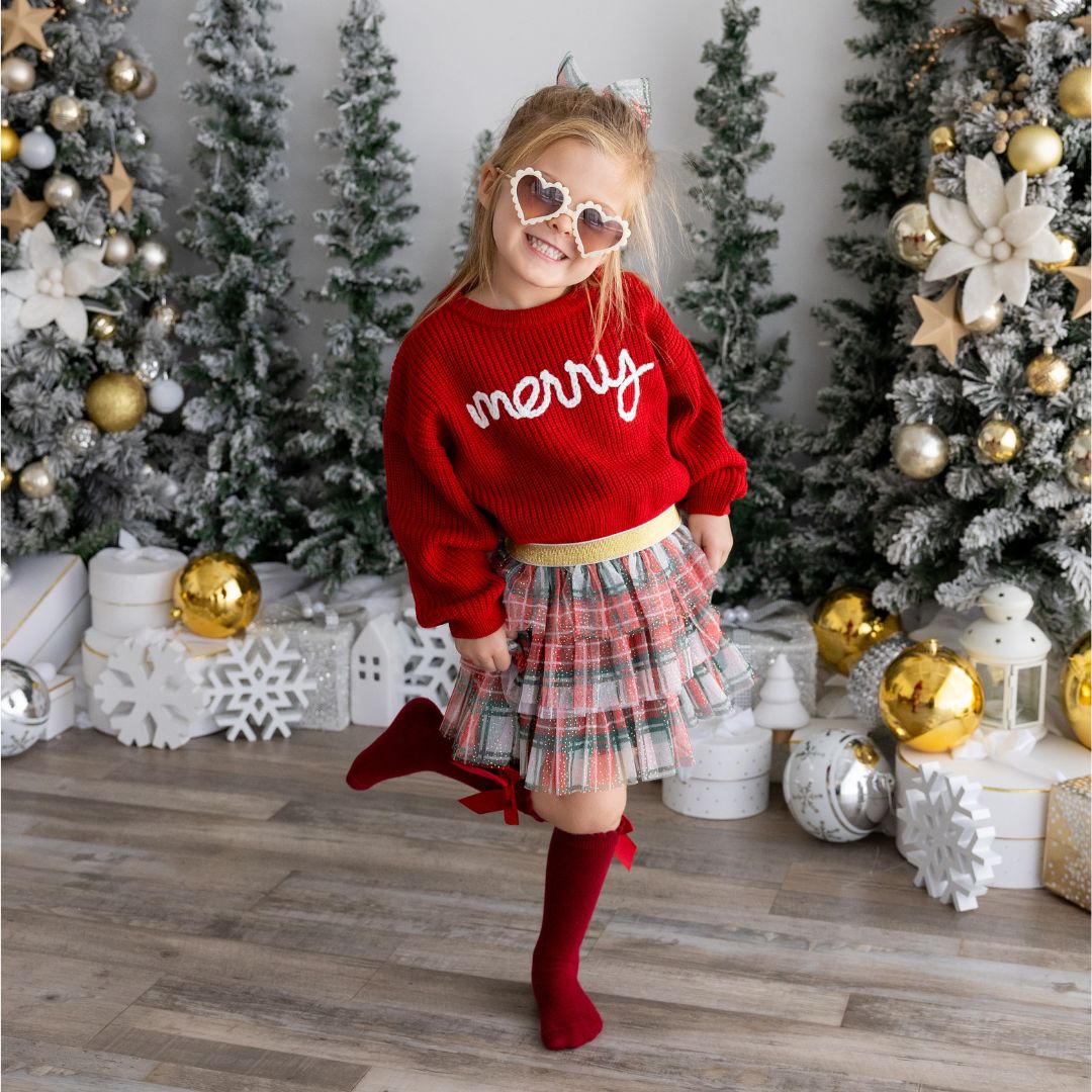 Christmas Plaid Tutu