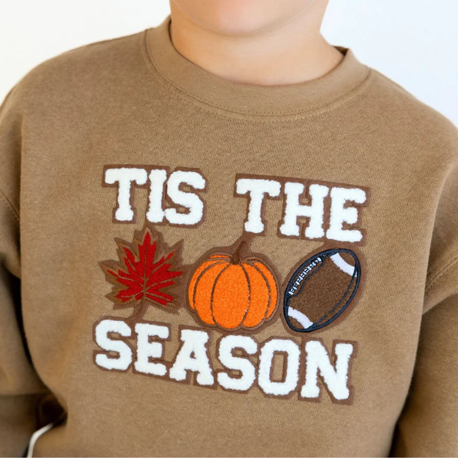 Tis the Season Pumpkin Patch Sweatshirt- Mocha