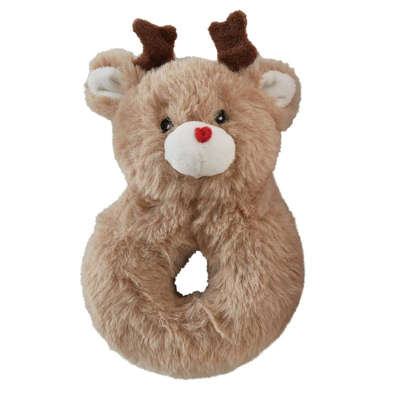Swaddle Blanket + Reindeer Rattle