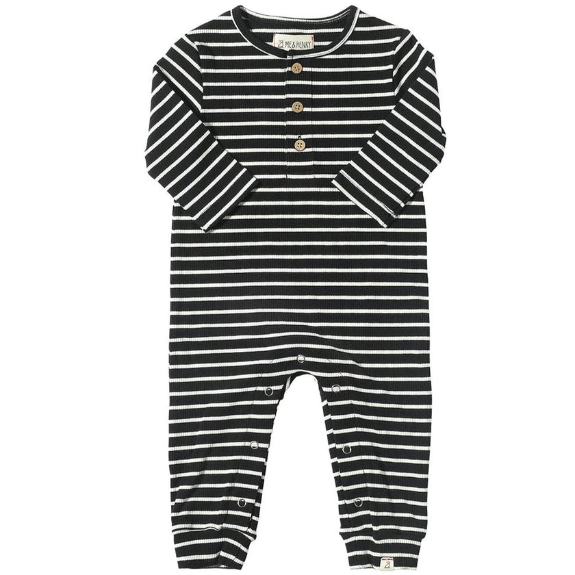 Mason Ribbed Romper Striped