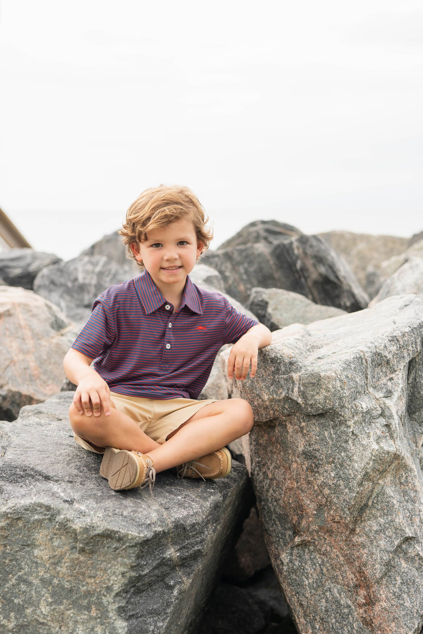 Banks Polo - Navy/Red