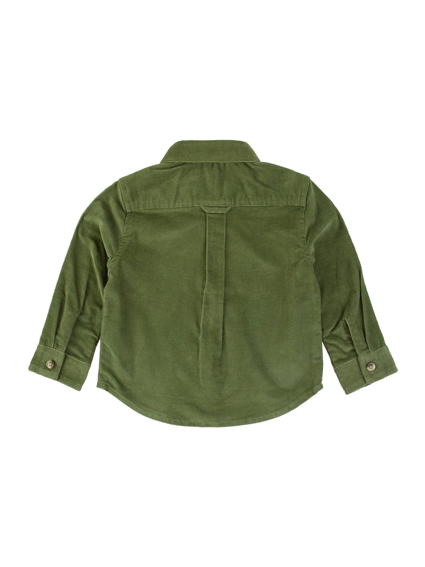 Corduroy Button Down Shirt - Dusty Olive