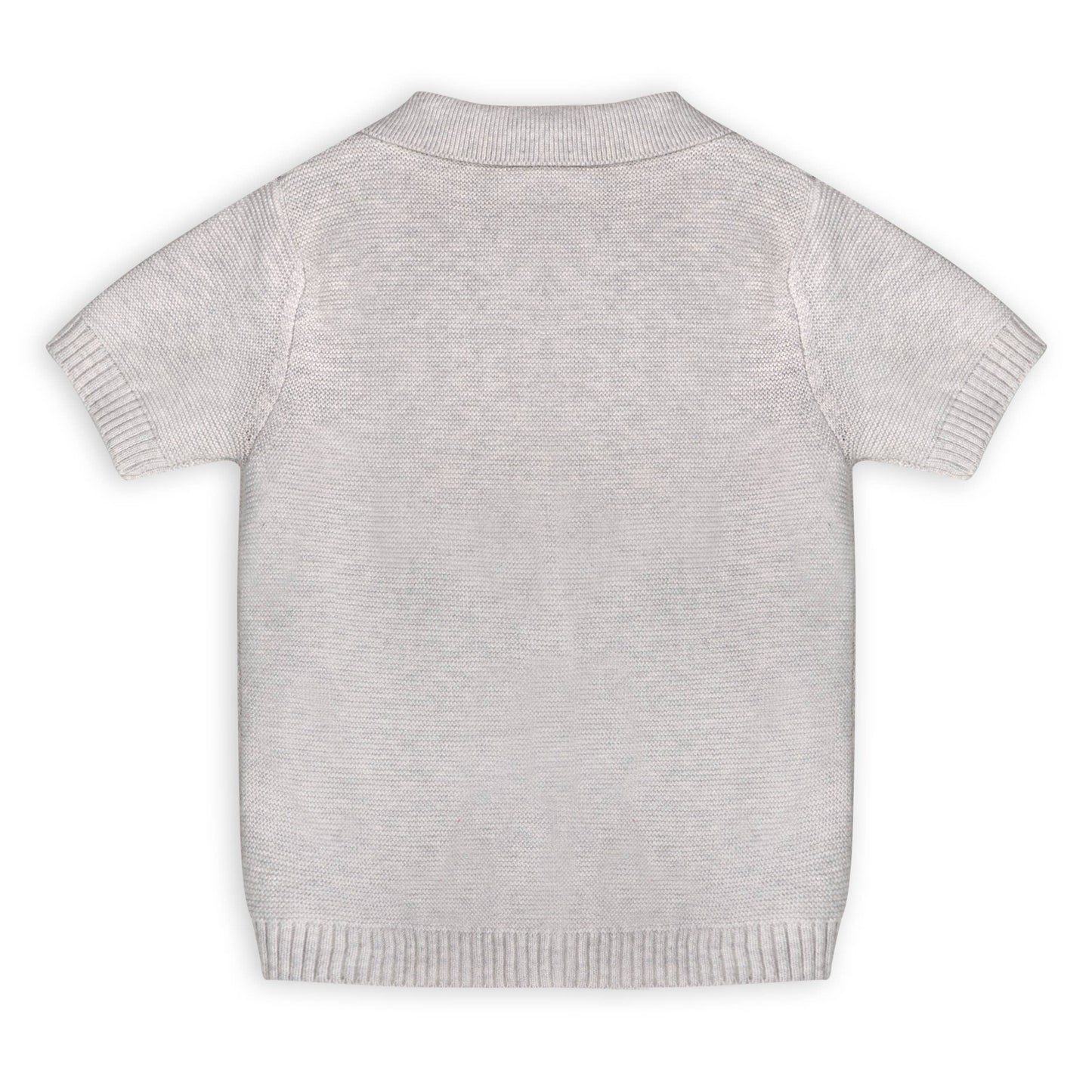 Tennis Collar & Stripe Knit Top & Shorts Set (Organic)