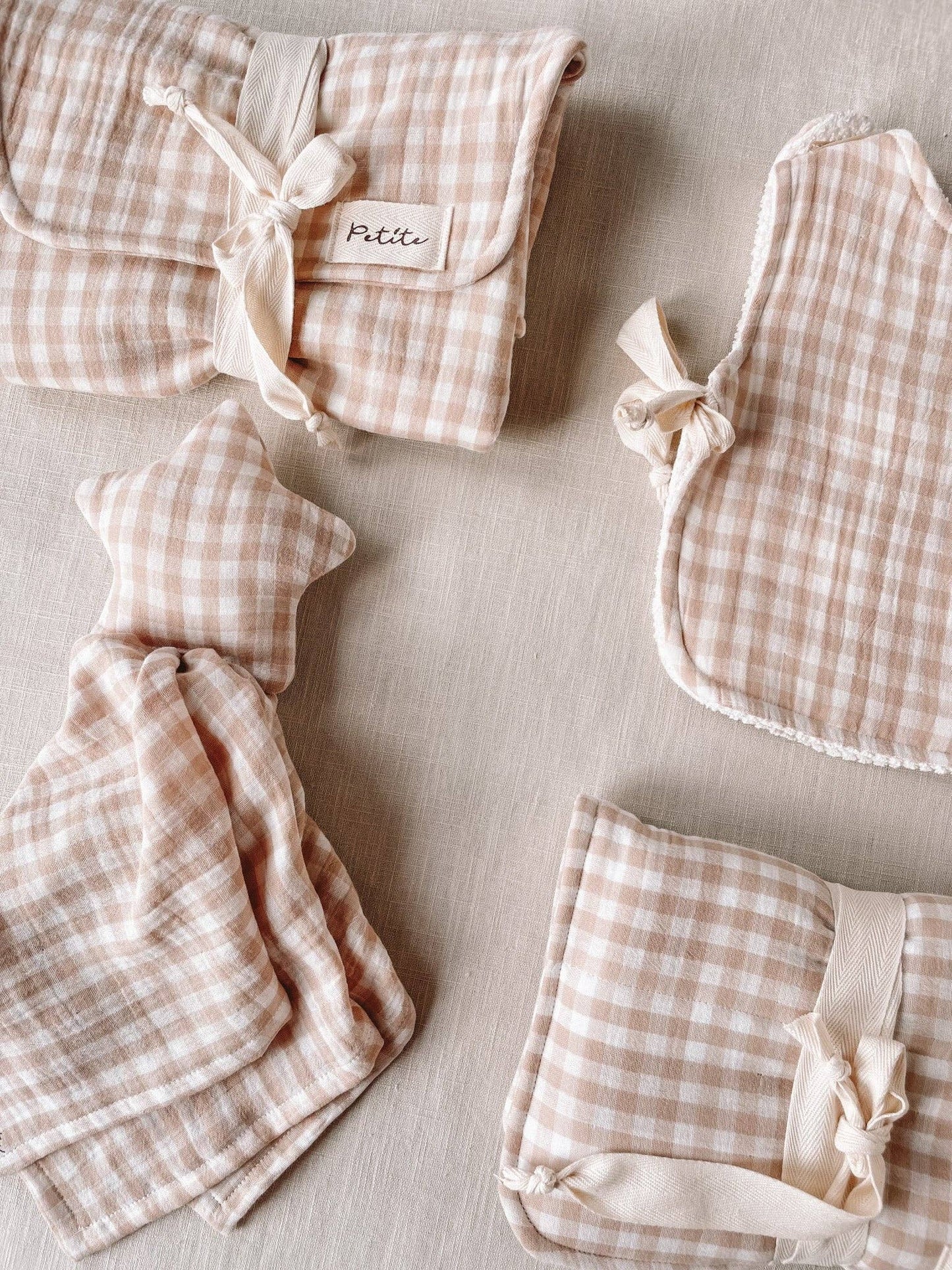 Little Star Cuddle Cloth | Gingham