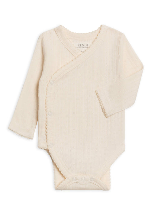 Hilda Pointelle Kimono|Ivory